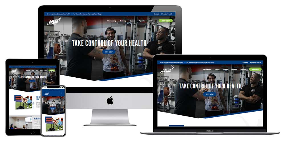Health Club - Fitness Center Website Design Services