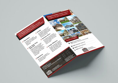 Custom Two Fold Brochure Design